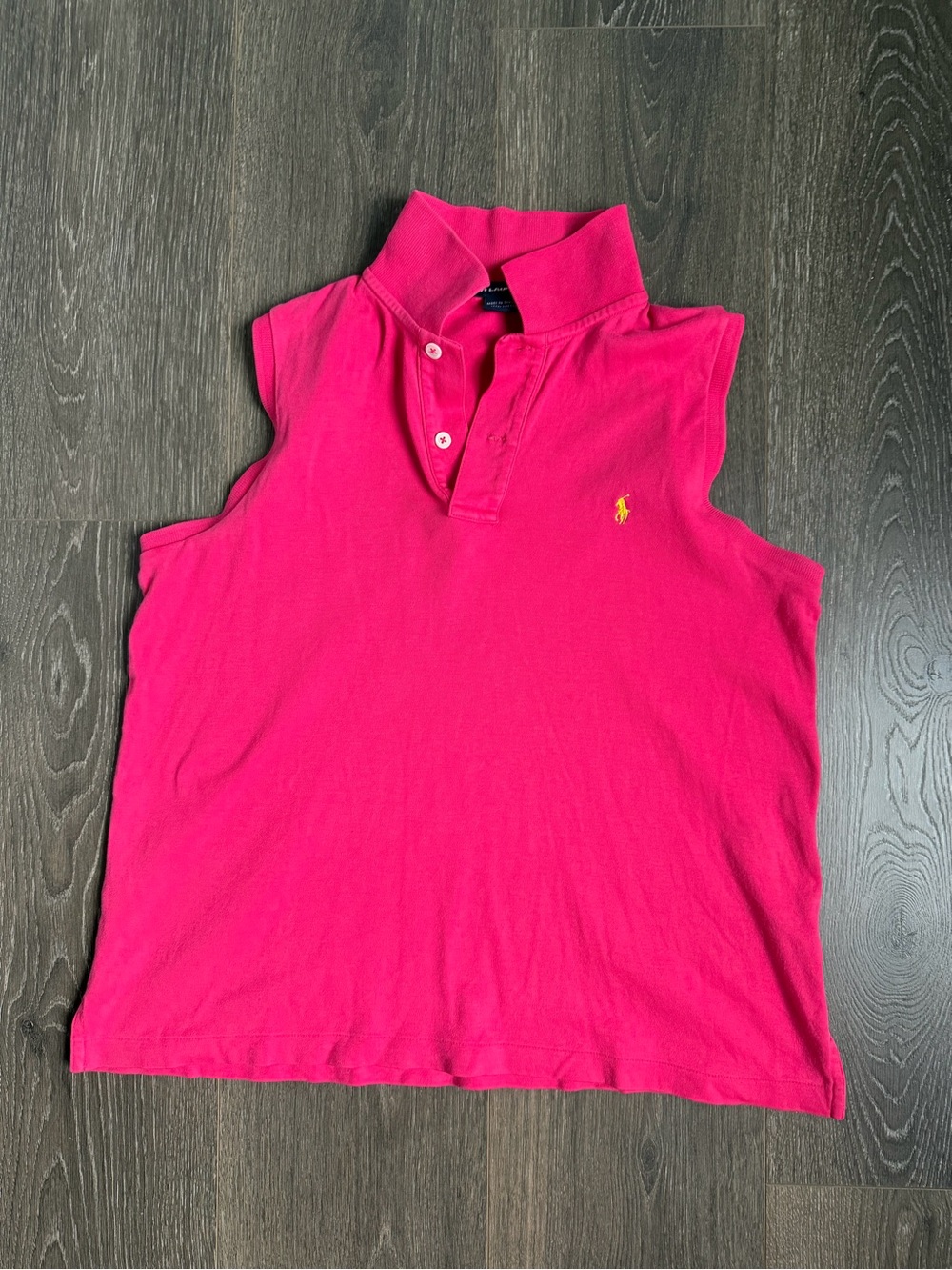 Ralph Lauren Sport Bright Pink Polo Tank - Picture 3 of 7